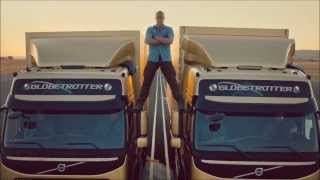 VAN DAMME  Real split between two trucks HD  Complete story [upl. by Macdonald714]