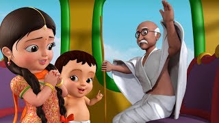 Gandhiji Ke Teen Bandar  Gandhi Jayanti Song  Hindi Rhymes for Children  Infobells [upl. by Topping]