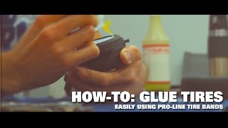 ProLine HOWTO Glue tires easily using PL tire bands [upl. by Liatnahs]