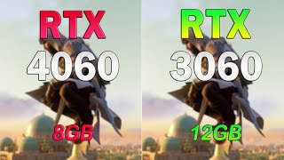 Nvidia RTX 4060 vs RTX 3060  Test in 8 Games ultra setting 1080p [upl. by Akimik]