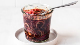 Balsamic Pickled Red Onions – Mediterranean Twist [upl. by Renrew671]