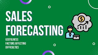 Sales forecasting [upl. by Jestude]