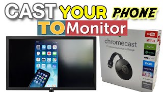 How to Setup Google Chromecast  Cast Your Phone to Monitor  Cast Phone Wirelessly  Wireless HDMI [upl. by Chlori]