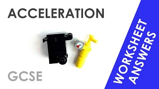 Acceleration  GCSE Physics Worksheet Answers EXPLAINED [upl. by Seltzer]