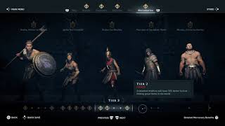 Assassins Creed Odyssey All Mercenaries Discovered At Level 8 [upl. by Fabien]