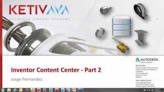 AVA Inventor 2016 Content Center  Part 2 [upl. by Enairda]