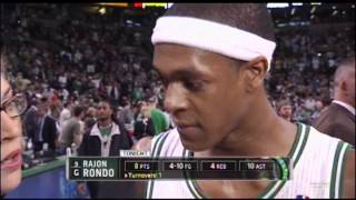 Rajon Rondo halftime interview Game 4 [upl. by Burgess]