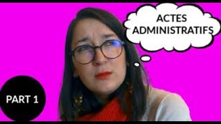 CRFPA LES ACTES ADMINISTRATIFS UNILATÉRAUX [upl. by Aleakcim413]