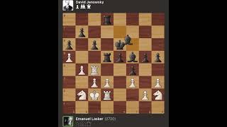 Emanuel Lasker vs David Janowsky  New York  USA 1924 [upl. by Riva397]