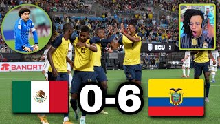 ECUADOR 6 MÉXICO 0  REACCIÓN DE COLOMBIANO [upl. by Edaj]