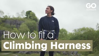 How To Fit a Climbing Harness  Petzl [upl. by Nick]