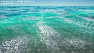 GERSTNER WAVES  SHADER GRAPH  URP [upl. by Biamonte]