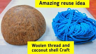 Waste Coconut shell to beautiful craft ideas Birthday gift ideaBeautiful home decor ideas [upl. by Wyon]