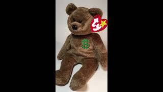 Authentic Ty Billionaire 1 Bear Beanie Baby [upl. by Ititrefen]