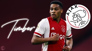 JURRIEN TIMBER • AFC Ajax • Unreal Defensive Skills Dribbles Goals amp Assists • 2021 [upl. by Ardnic]