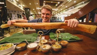 Hyderabads BIGGEST DOSA IN INDIA  South Indian Food Challenge [upl. by Irim]