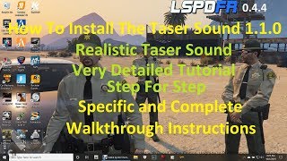 How To Install The Taser Sound 110 Realstic Taser Sound [upl. by Mathur]