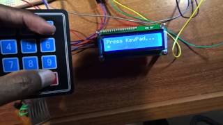 esp8266 keypad lcd i2c [upl. by Kelton40]