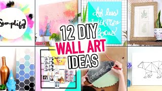 12 EASY Wall Art Ideas [upl. by Aznola]