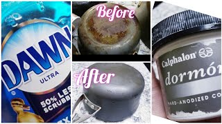 How to magically clean your pots and Pan Anodized Calphalon Cookware Review [upl. by Terraj]