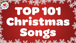 Top 101 Christmas Songs and Carols with Lyrics 🎅 Best Merry Christmas Music 2024 🎄 [upl. by Tonjes]