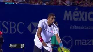 Kyrgios beats Djokovic in 2017 ATP Acapulco QuarterFinal Highlights [upl. by Wakerly147]