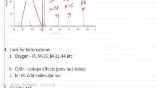 Mass Spectrometry Steps to Analyzing a Mass Spec for Molecular Formula [upl. by Philemon]