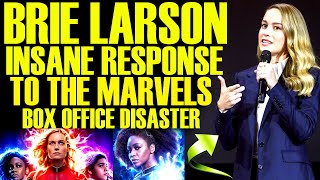 Brie Larson FURIOUS REACTION TO THE MARVELS BOX OFFICE DISASTER Disney Gets Desperate [upl. by Odlabu]