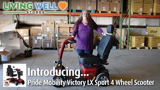 Introduction to the Pride Mobility Victory LX Sport 4 Wheel Scooter [upl. by Barrus]