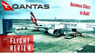 The Complete Qantas A330 Business Class Review  Sydney to Bali [upl. by Rhody721]