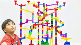 Marble Genius Marble Run Extreme Set How to Put Together Marble Run Extreme Set [upl. by Nilknarf539]