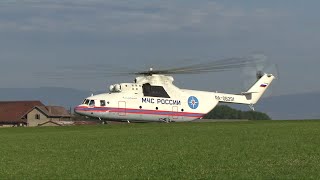 Mil Mi 26T RA06291 at Lausanne [upl. by Aknahs]