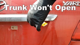 How to Fix A Trunk That Wont Open [upl. by Millar890]