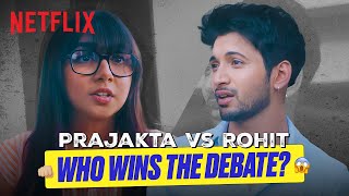 Prajakta Kolis HEATED Debate With Rohit Saraf 👀  Mismatched Season 3  Netflix India [upl. by Amity237]