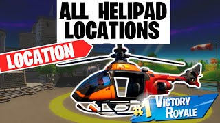 ALL FORTNITE HELIPAD LOCATIONS  ChoppaHelicopter Locations in Chapter 2 Season 3 [upl. by Yrgoerg]