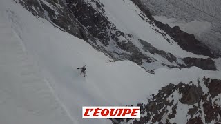 Les images de drone dAndrzej Bargiel sur le K2  Adrénaline  Ski [upl. by Ellehcir]