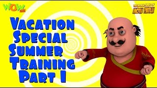 Motu Patlu Vacation Special  Summer Training part 01 Compilation  As seen on Nickelodeon [upl. by Rora]