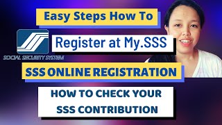 UPDATED HOW TO REGISTER SSS ONLINE AND CHECK YOUR SSS CONTRIBUTION STEP BY STEP TUTORIAL  MAE CAN [upl. by Bokaj]