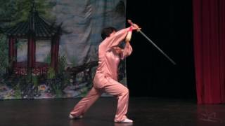 32式太極劍（背向演練  陳思坦）Taiji sword  32 forms back view demonstration  Chen Sitan） [upl. by Nahtnaoj]