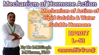 Mechanism of Hormone Action  Endocrine System  Human Anatomy amp PhysiologyII  BP201T  L51 [upl. by Abigael]