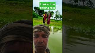 Look at the fishing rain 🌦🌦trending funny fishingviralvideo comedy entertainment [upl. by Ocire637]