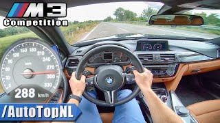 BMW M3 F80 Competition  TOP SPEED POV on AUTOBAHN No Speed Limit by AutoTopNL [upl. by Hazlett]