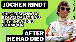 Jochen Rindt World Champion even in death [upl. by Nwahsek732]