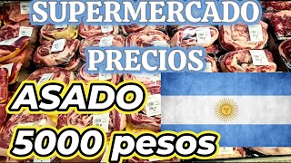 Asado a 5000 PESOS en los supermercado en Argentina  MARZO 2024 [upl. by Torry65]