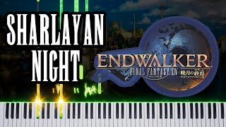 FFXIV Endwalker  Sharlayan Night THeme Piano Synthesia 🎹 [upl. by Anrehs58]