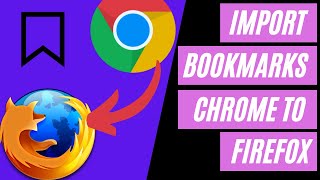 How to import bookmarks from chrome to firefox  2020 Update [upl. by Bensky412]