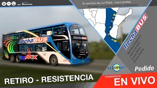 🔴 En VIVO  RETIRO  RESISTENCIA  Simulación ETS2  Servicio Real Flecha Bus [upl. by Richlad115]