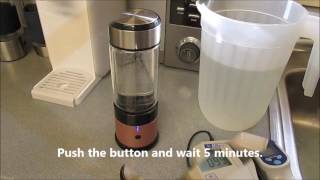 High Rich Hydrogen Water Generator Demo [upl. by Hairahcaz]