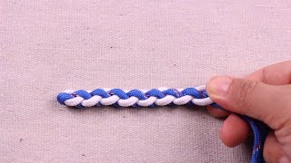 Braiding  Four strand round braid [upl. by Achorn116]