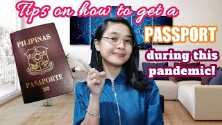 Tips on how to get a PASSPORT during this pandemic  DFA Appointment Schedule amp Requirements [upl. by Papageno]